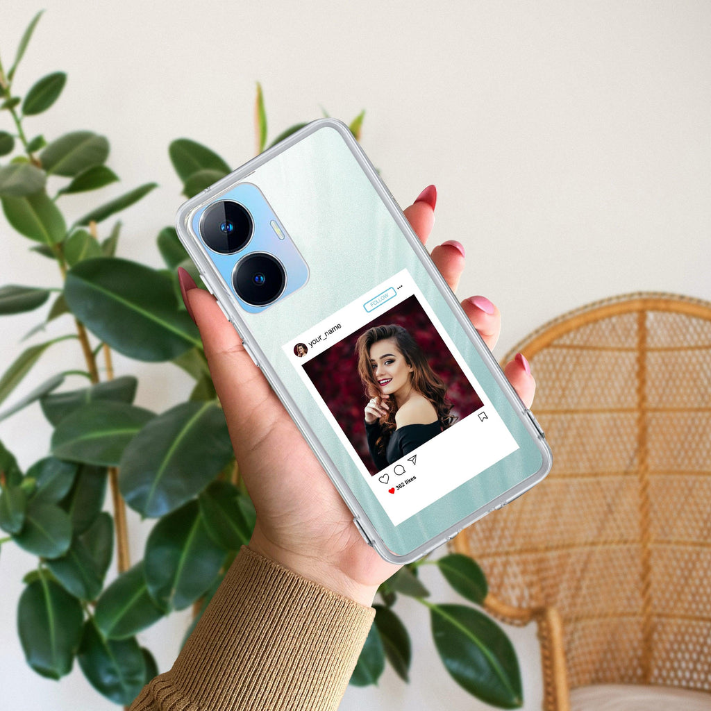 Customize Photo With Name Transparent Silicon Case For Realme/Narzo - ShopOnCliQ