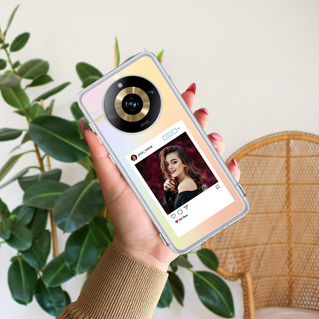 Customize Photo With Name Transparent Silicon Case For Realme/Narzo - ShopOnCliQ