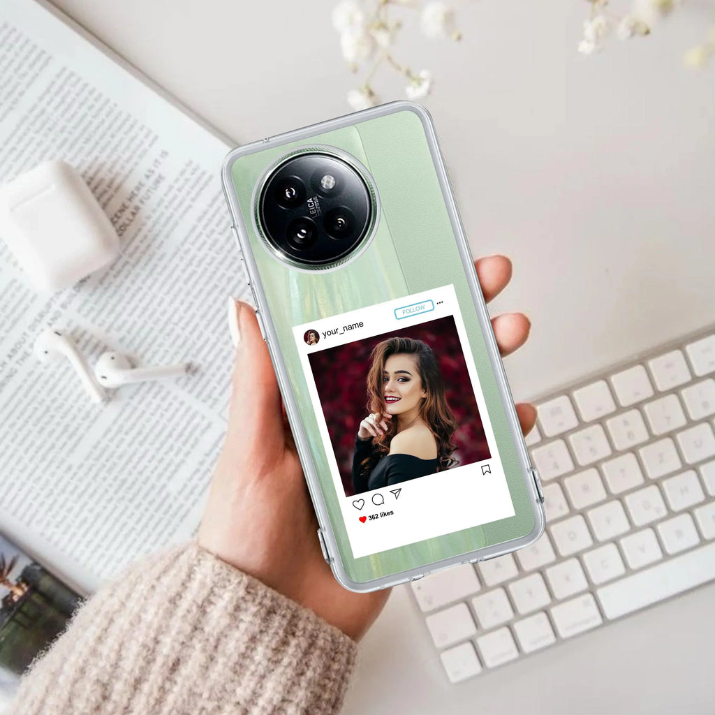Customize Photo With Name Transparent Silicon Case For Redmi Note 11 Pro / Redmi Note 11 Pro Plus 5G