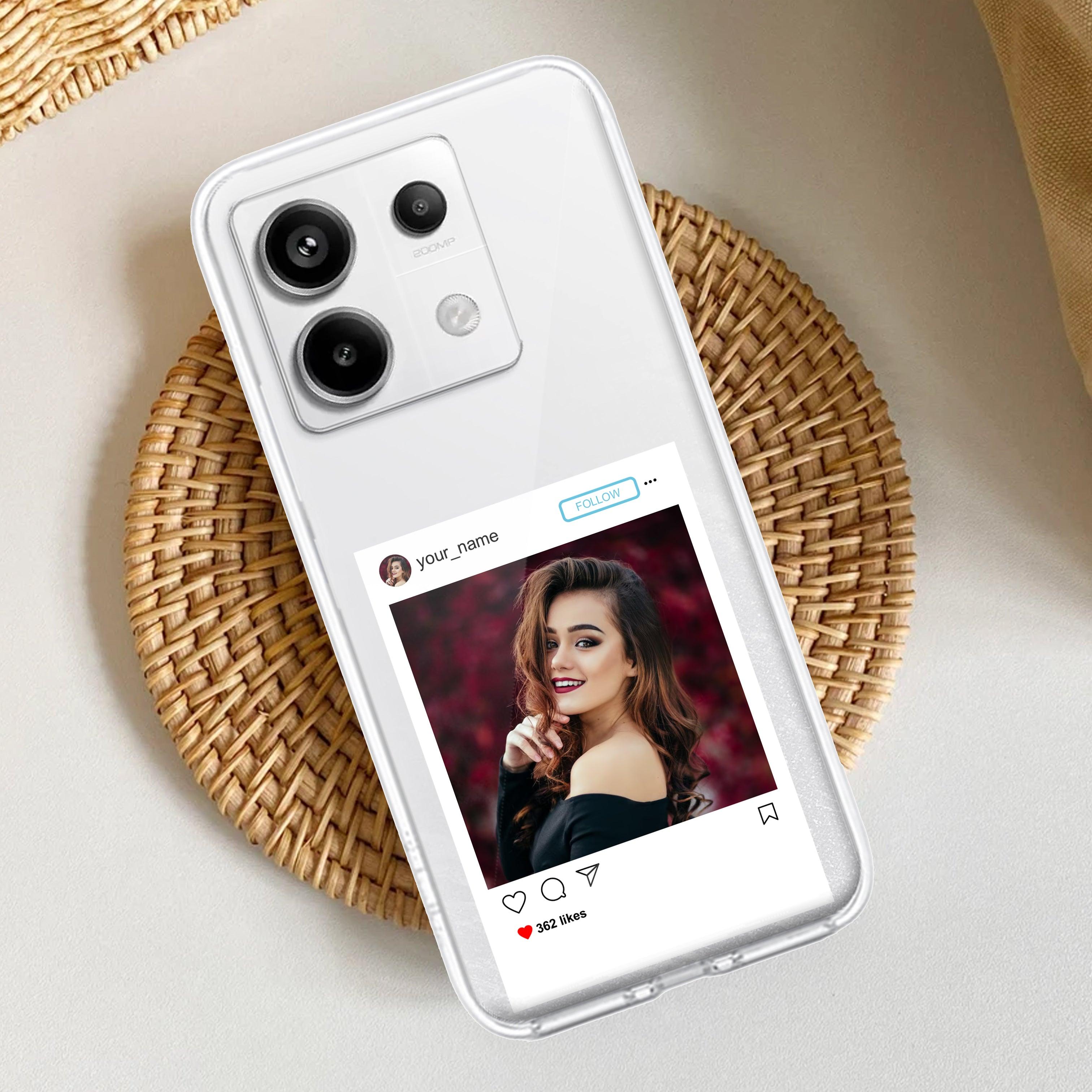 Customize Photo With Name Transparent Silicon Case For Redmi/Xiaomi - ShopOnCliQ