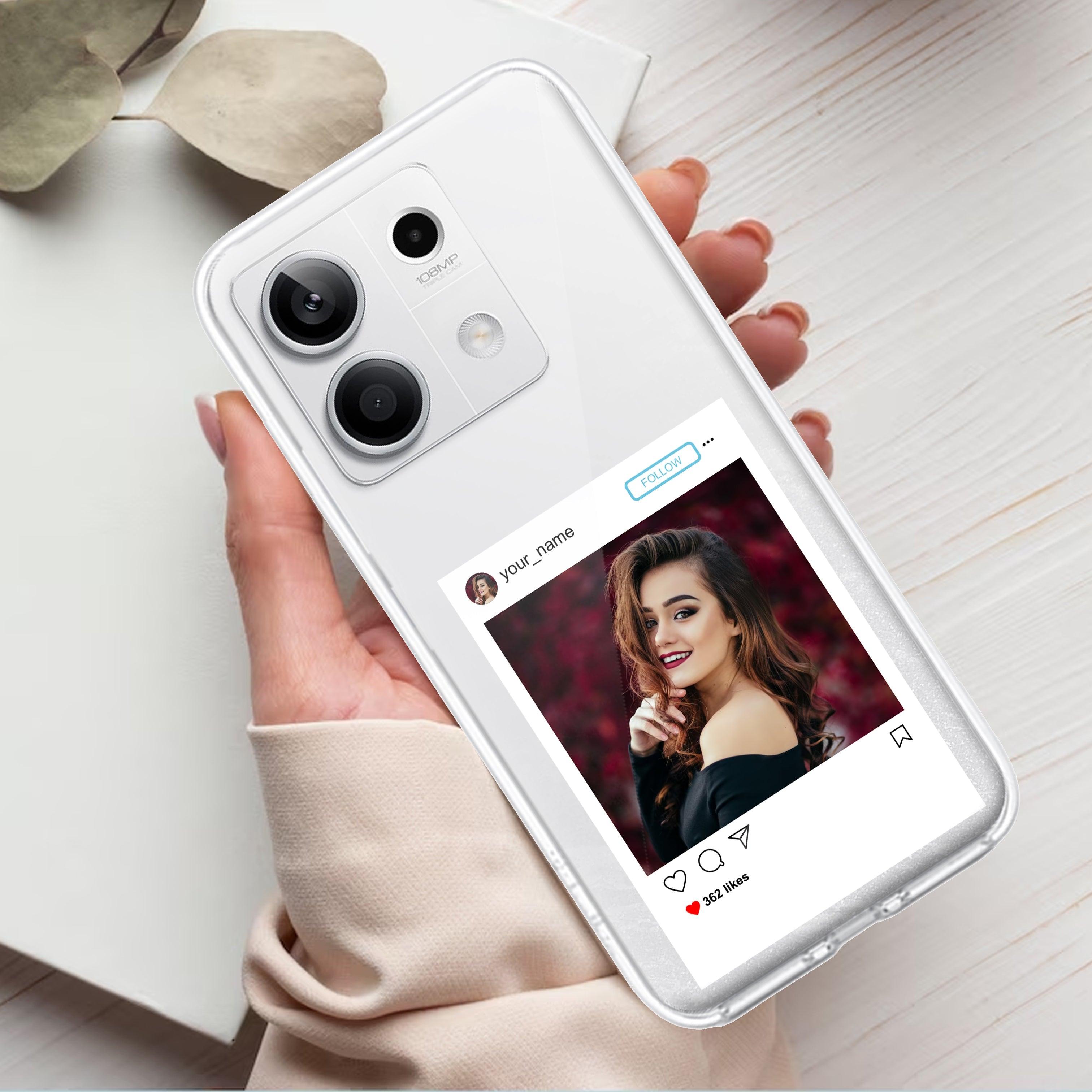 Customize Photo With Name Transparent Silicon Case For Redmi/Xiaomi - ShopOnCliQ