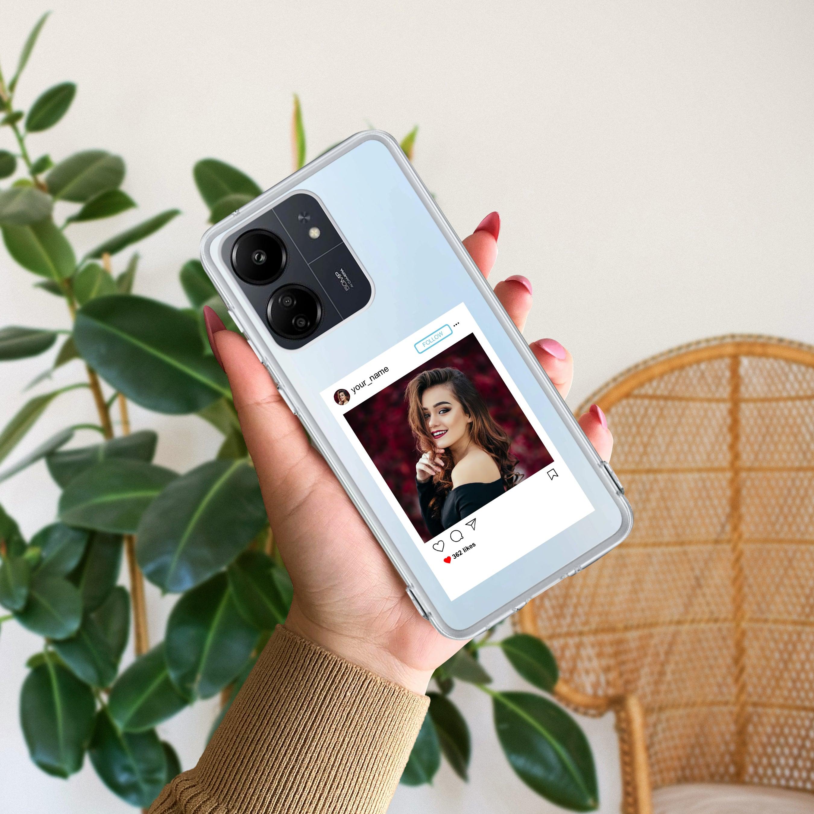 Customize Photo With Name Transparent Silicon Case For Redmi/Xiaomi - ShopOnCliQ