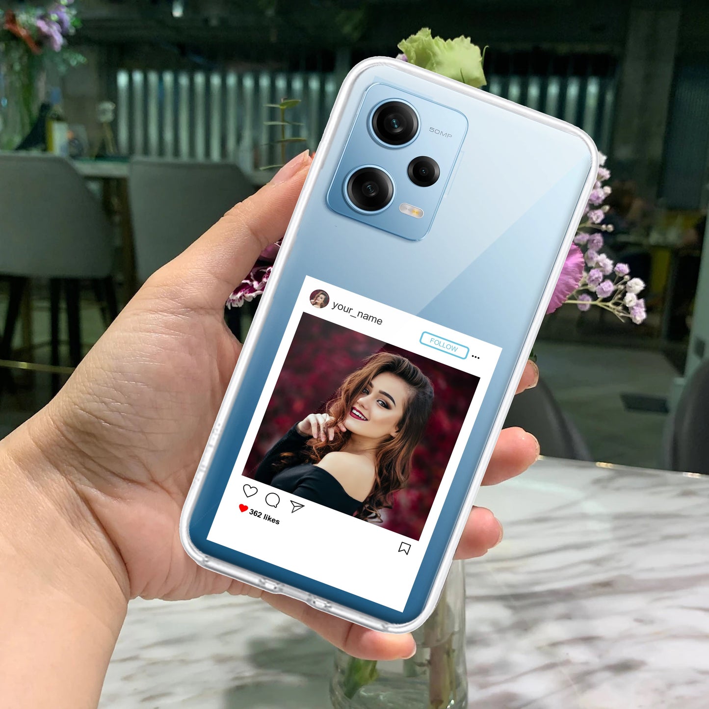 Customize Photo With Name Transparent Silicon Case For Redmi/Xiaomi ShopOnCliQ