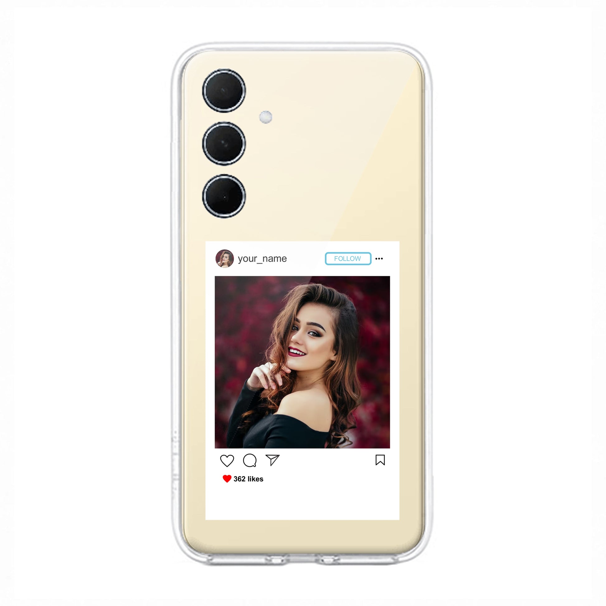 Customize Photo With Name Transparent Silicon Case For Samsung ShopOnCliQ