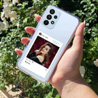 Customize Photo With Name Transparent Silicon Case For Samsung Galaxy A73