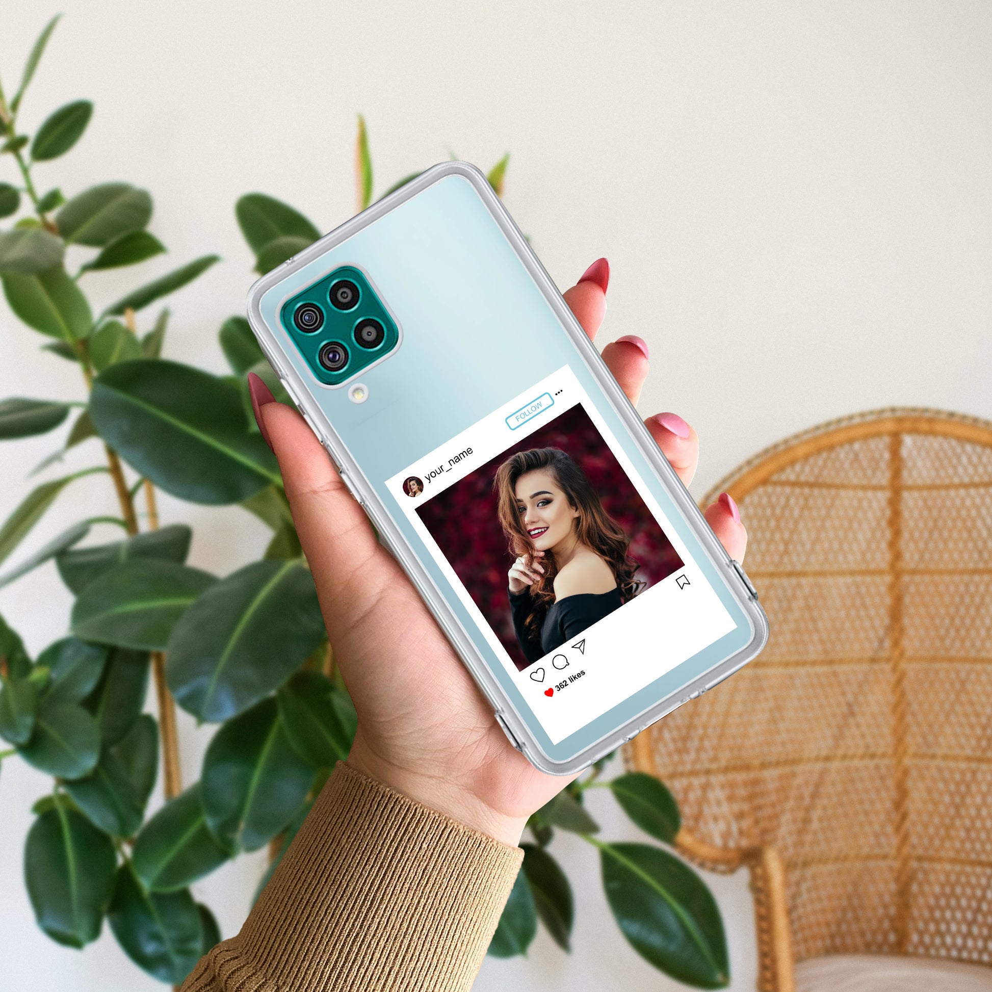 Customize Photo With Name Transparent Silicon Case For Samsung ShopOnCliQ