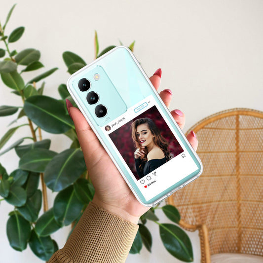 Customize Photo With Name Transparent Silicon Case For Vivo ShopOnCliQ