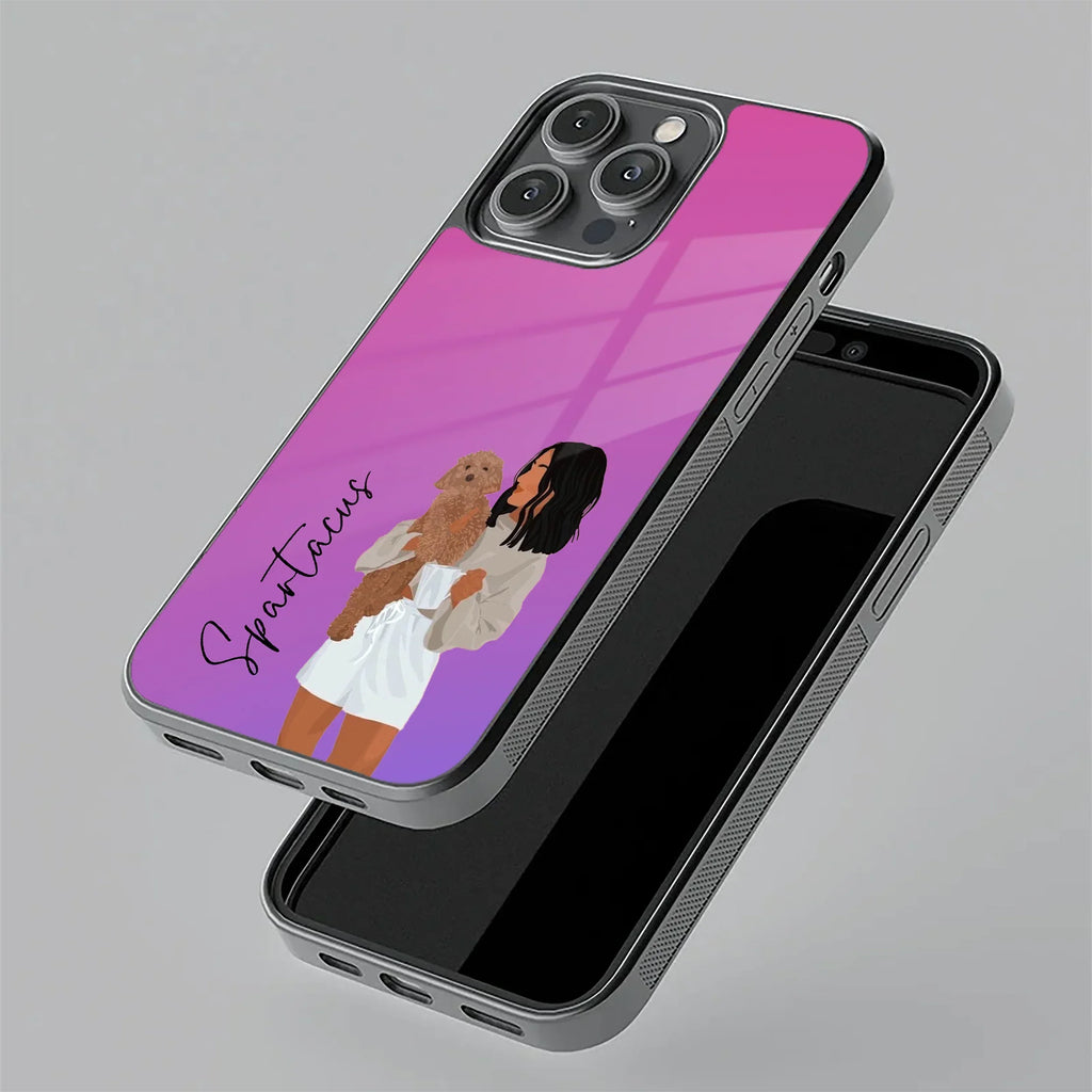 Customize Pet Name Glass Case For iPhone - ShopOnCliQ