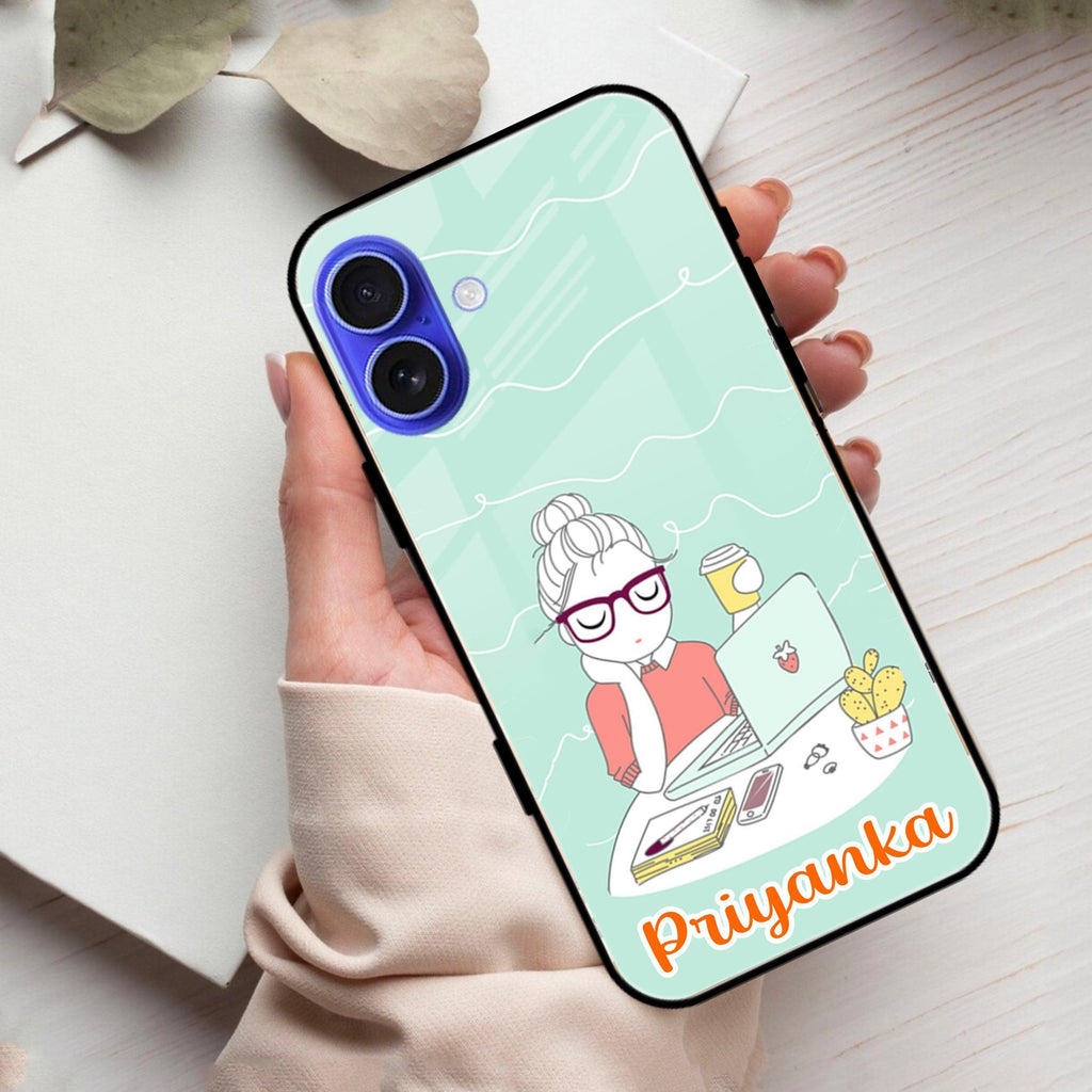 Creator Girl Glossy Metal Case Cover For iPhone - ShopOnCliQ