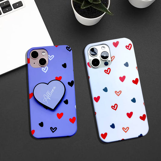 Customized Heart Design Phone Case Cover With Heart Holder ShopOnCliQ