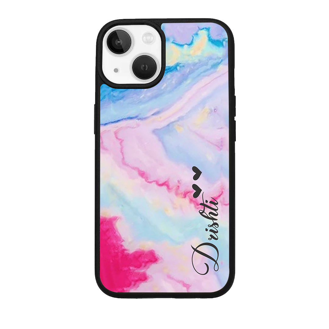 Customized Rainbow Glossy Metal Case Cover For iPhone - ShopOnCliQ