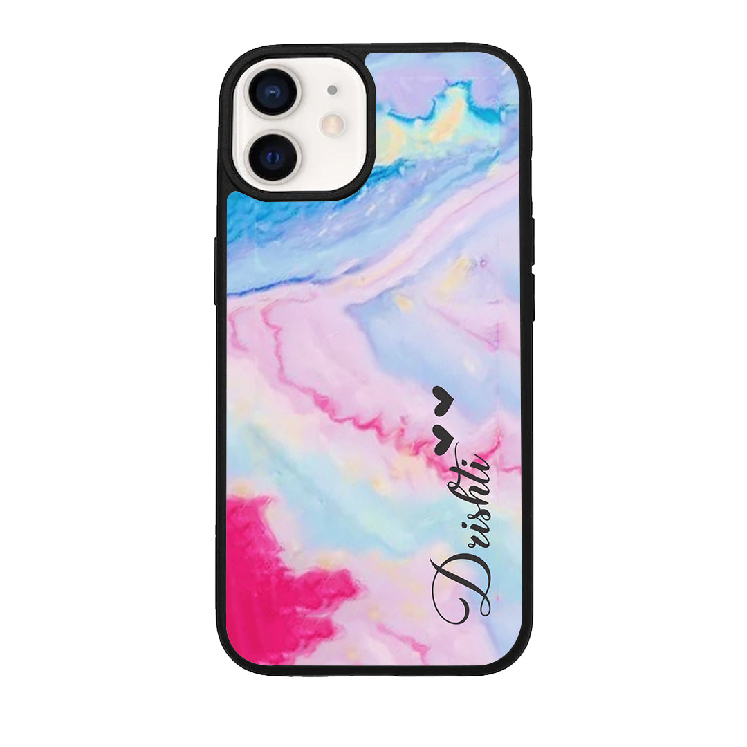 Customized Rainbow Glossy Metal Case Cover For iPhone - ShopOnCliQ