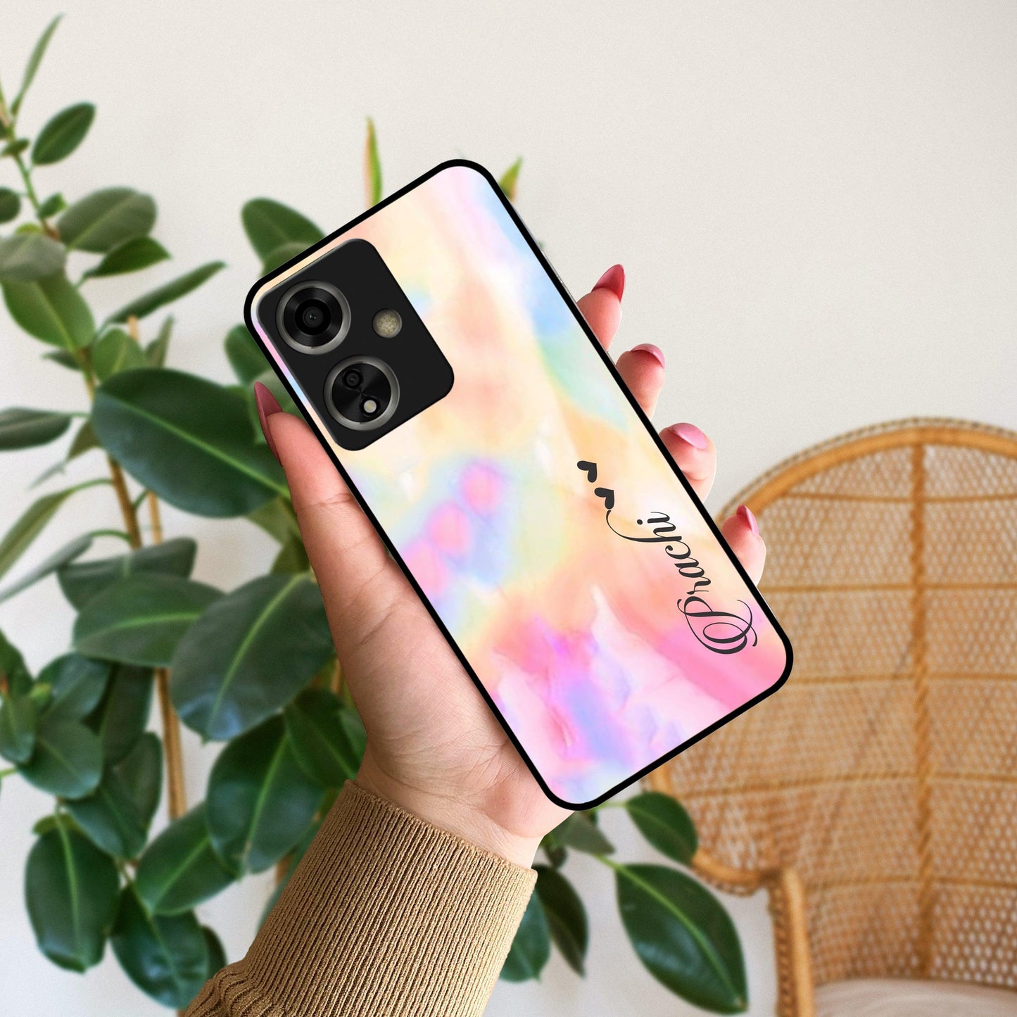 Customized Rainbow Glossy Metal Case Cover V2 For Oppo - ShopOnCliQ