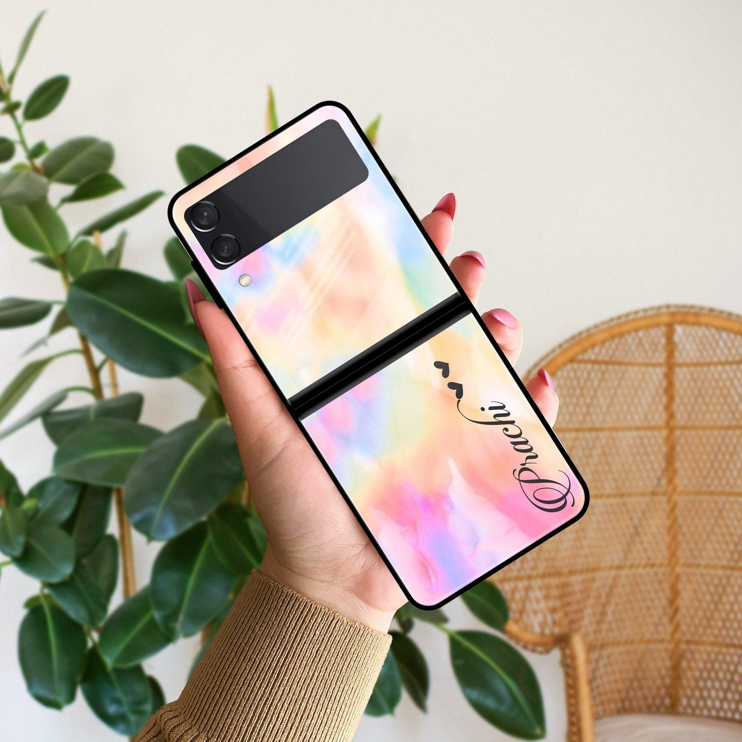 Customized Rainbow Glossy Metal Case Cover V2 For Samsung