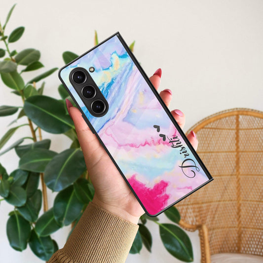 Customized Rainbow Glossy  Metal Case Cover For Samsung