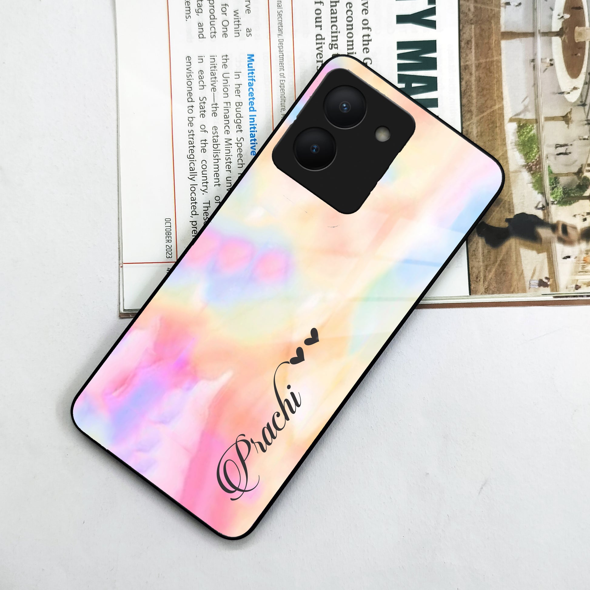 Customized Rainbow Glossy Metal Case Cover For Vivo ShopOnCliQ