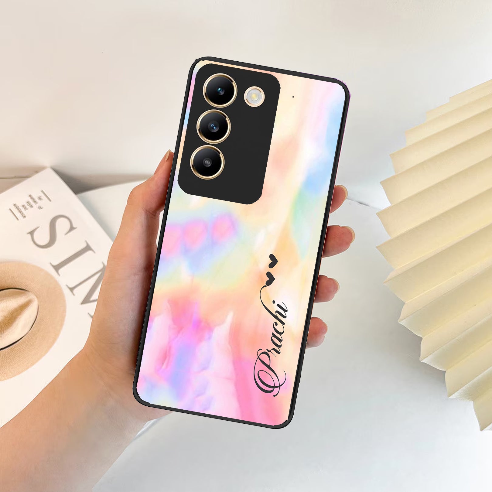 Customized Rainbow Glossy Metal Case Cover For Vivo ShopOnCliQ