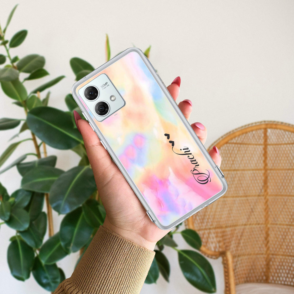 Customized Rainbow V2 Silicon Case For Motorola Edge 50 Fusion 5G