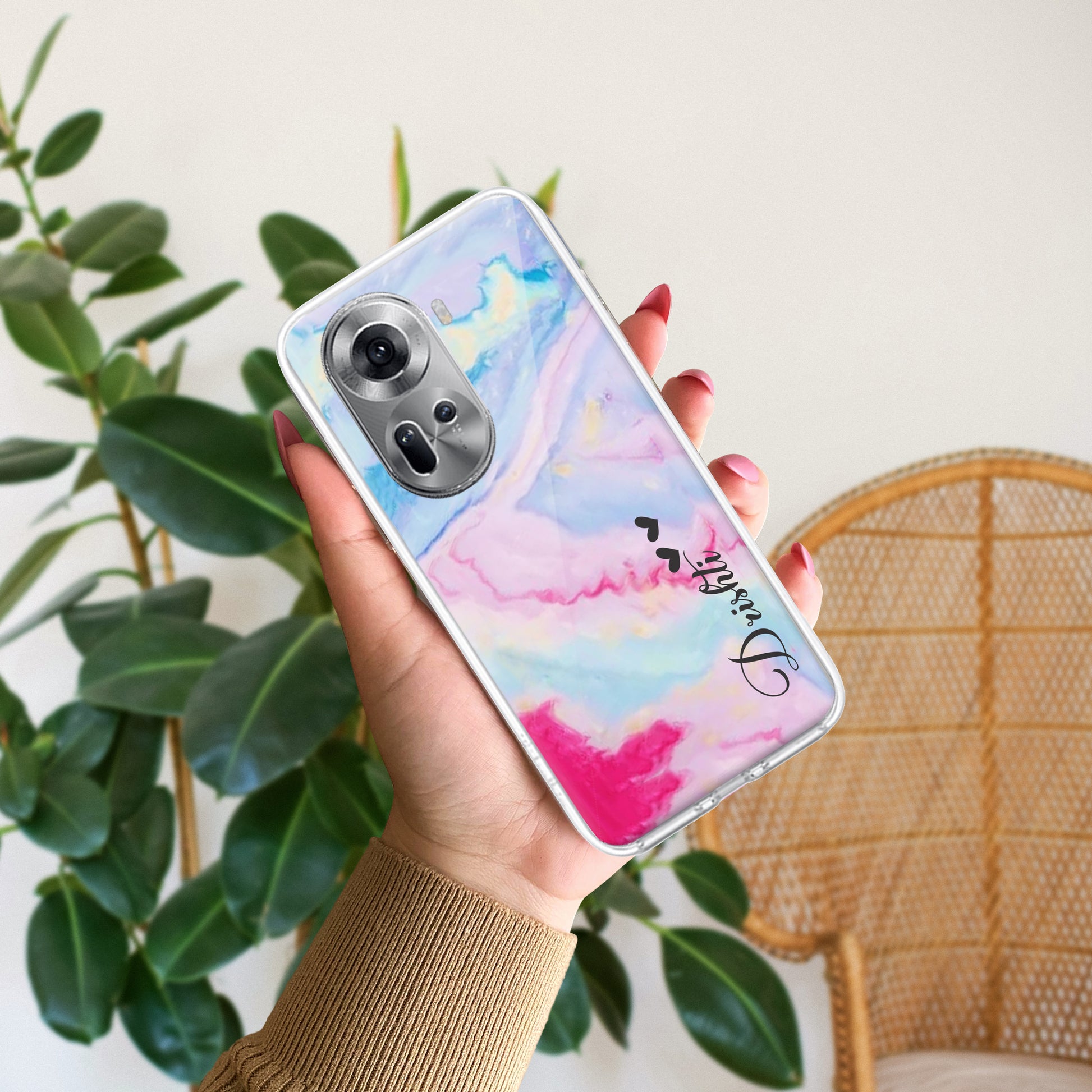 Customized Rainbow Silicon Case For Oppo ShopOnCliQ