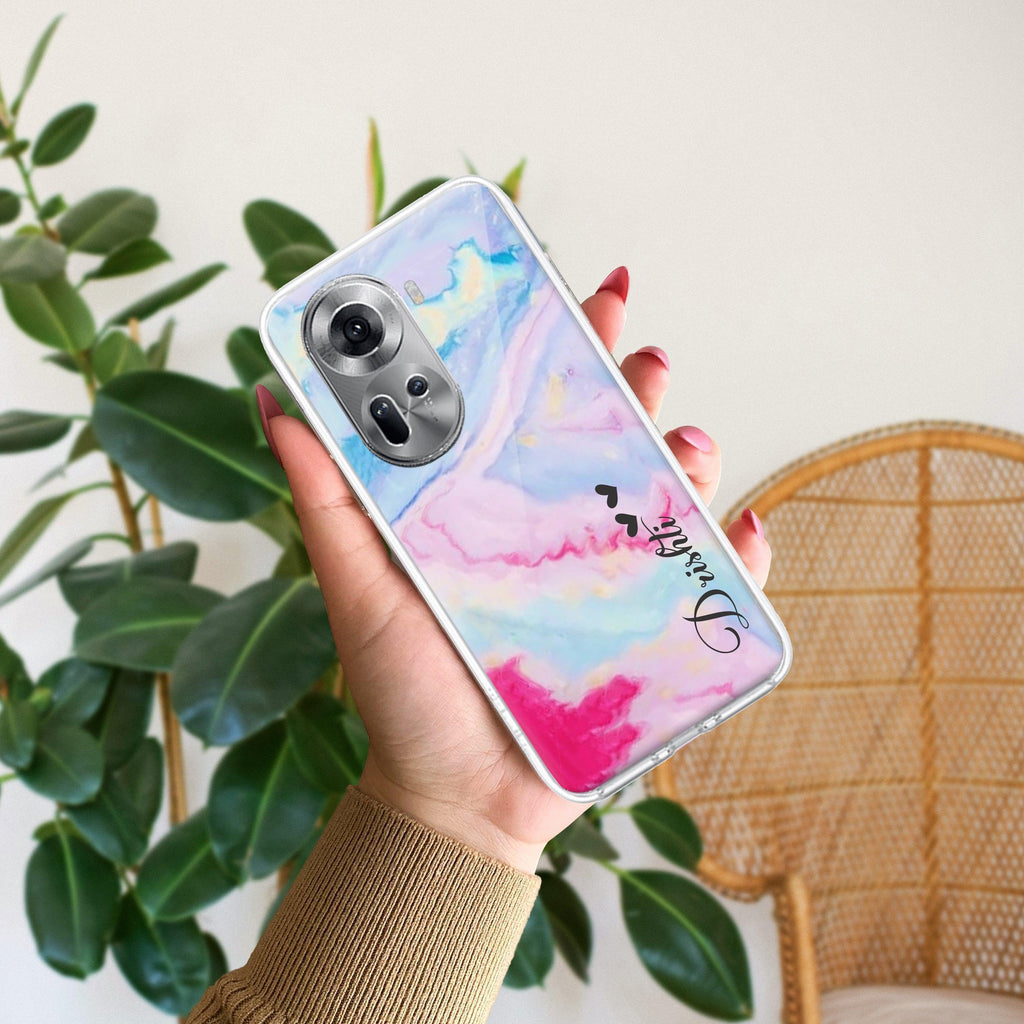 Customized Rainbow Anti Yellow Case For Oppo Reno 11 5G