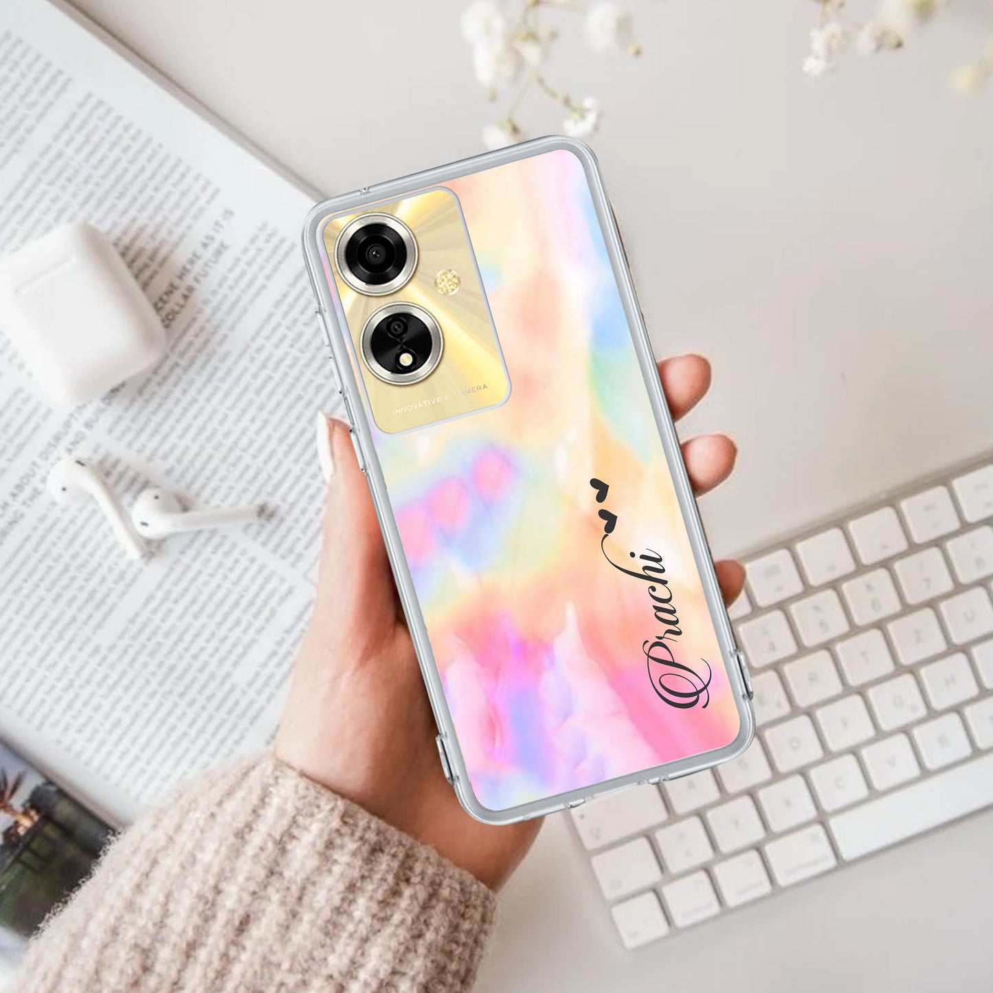 Customized Rainbow Silicon Case For Oppo ShopOnCliQ