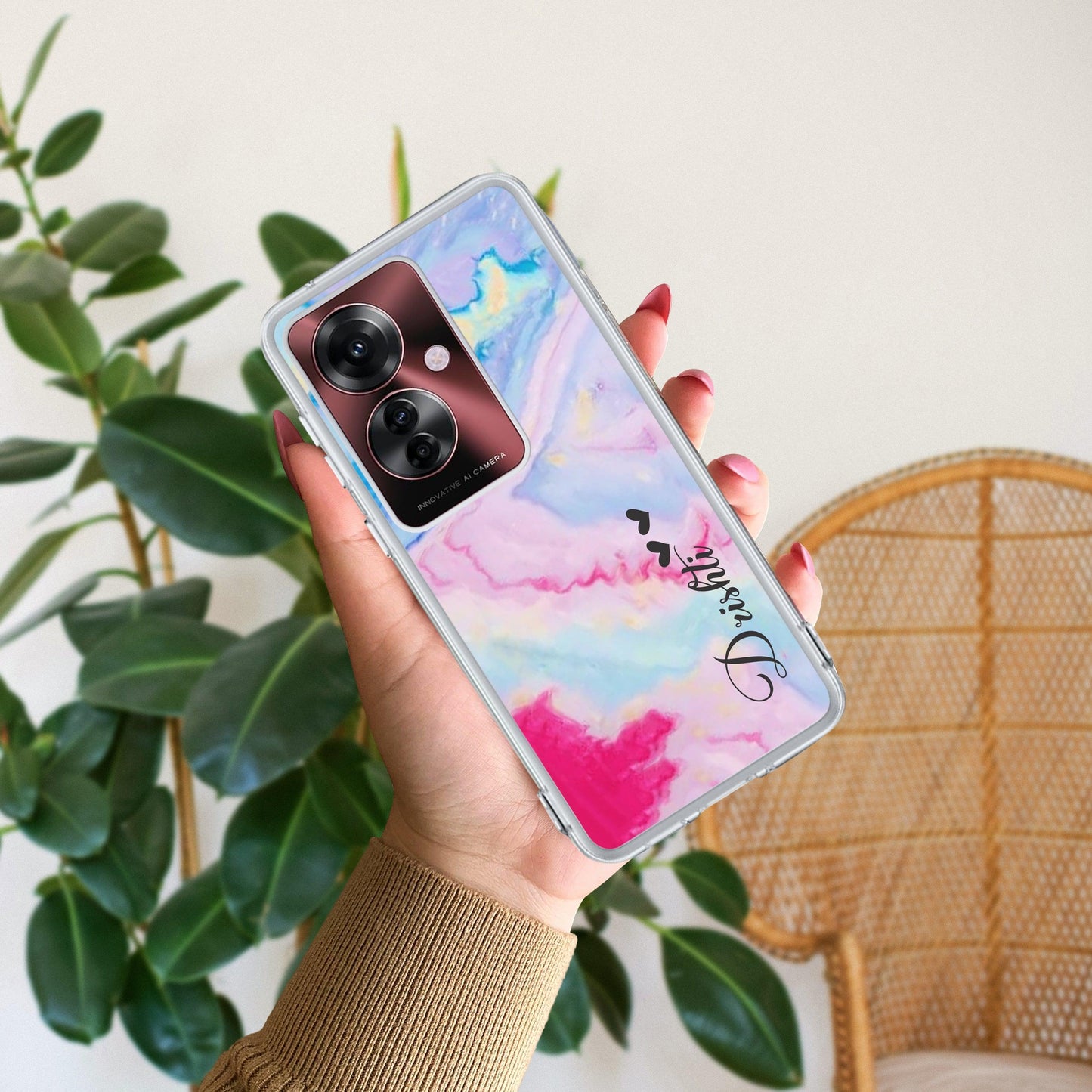 Customized Rainbow Silicon Case For Oppo