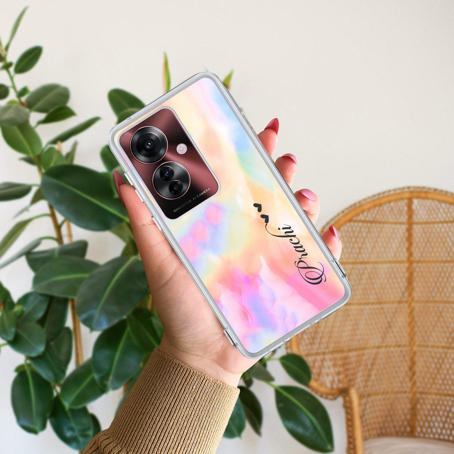 Customized Rainbow Silicon Case For Oppo ShopOnCliQ