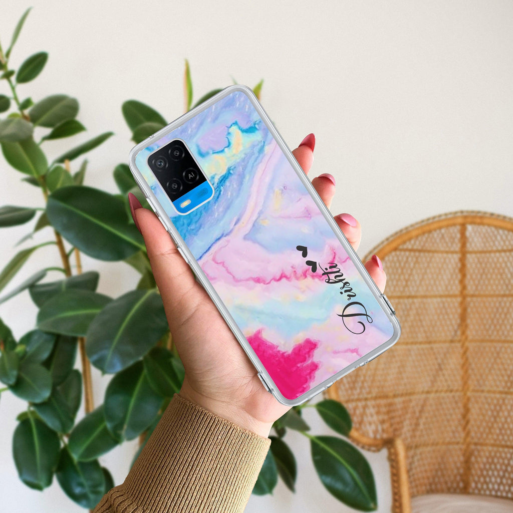Customized Rainbow Anti Yellow Case For Oppo A54