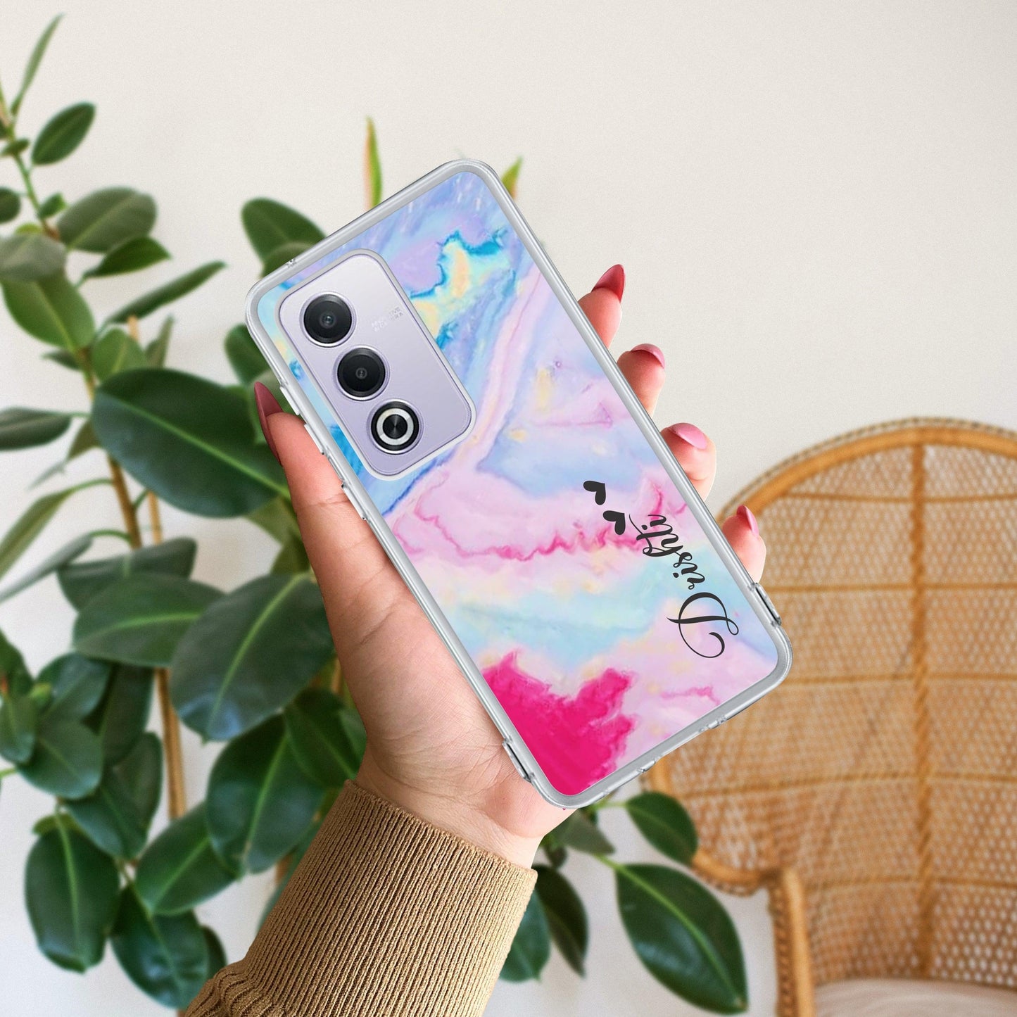 Customized Rainbow Silicon Case For Oppo