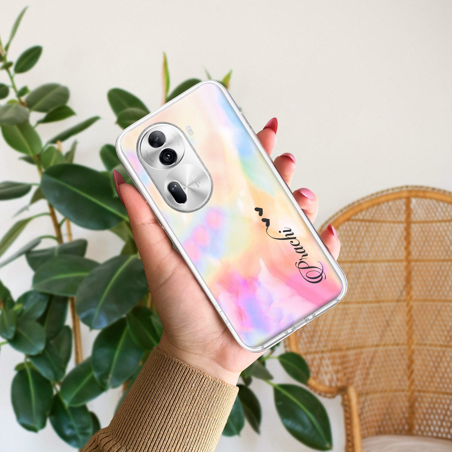 Customized Rainbow Silicon Case For Oppo ShopOnCliQ