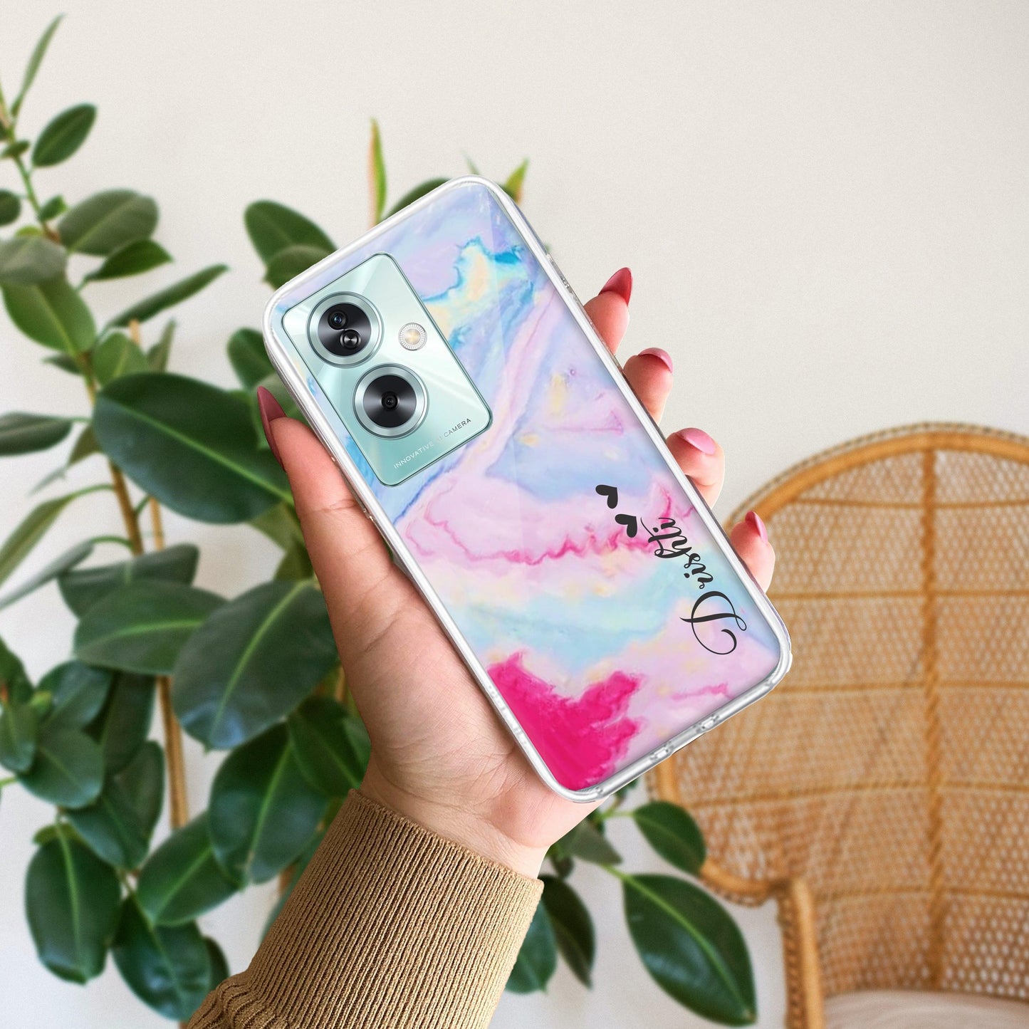 Customized Rainbow Silicon Case For Oppo