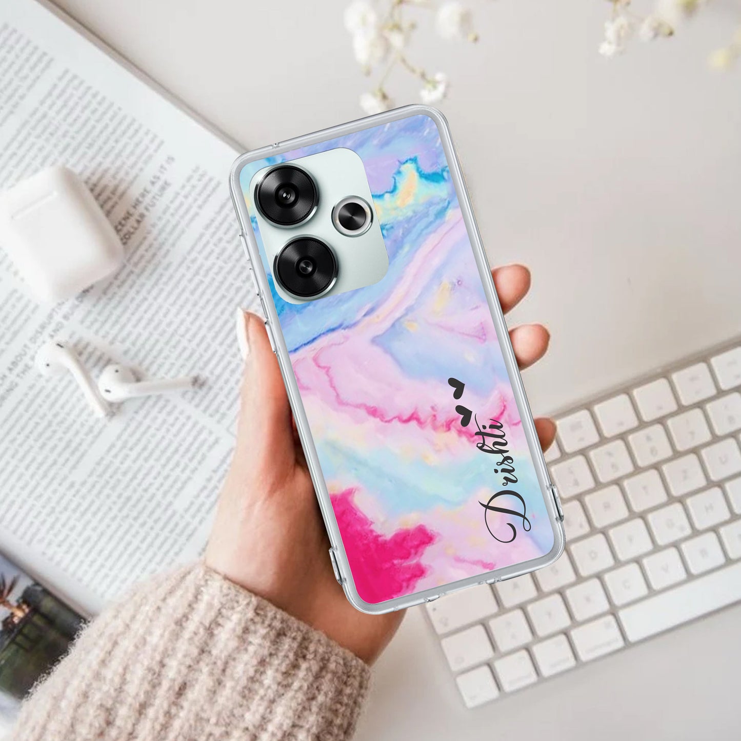 Customized Rainbow Silicon Case For Poco - ShopOnCliQ