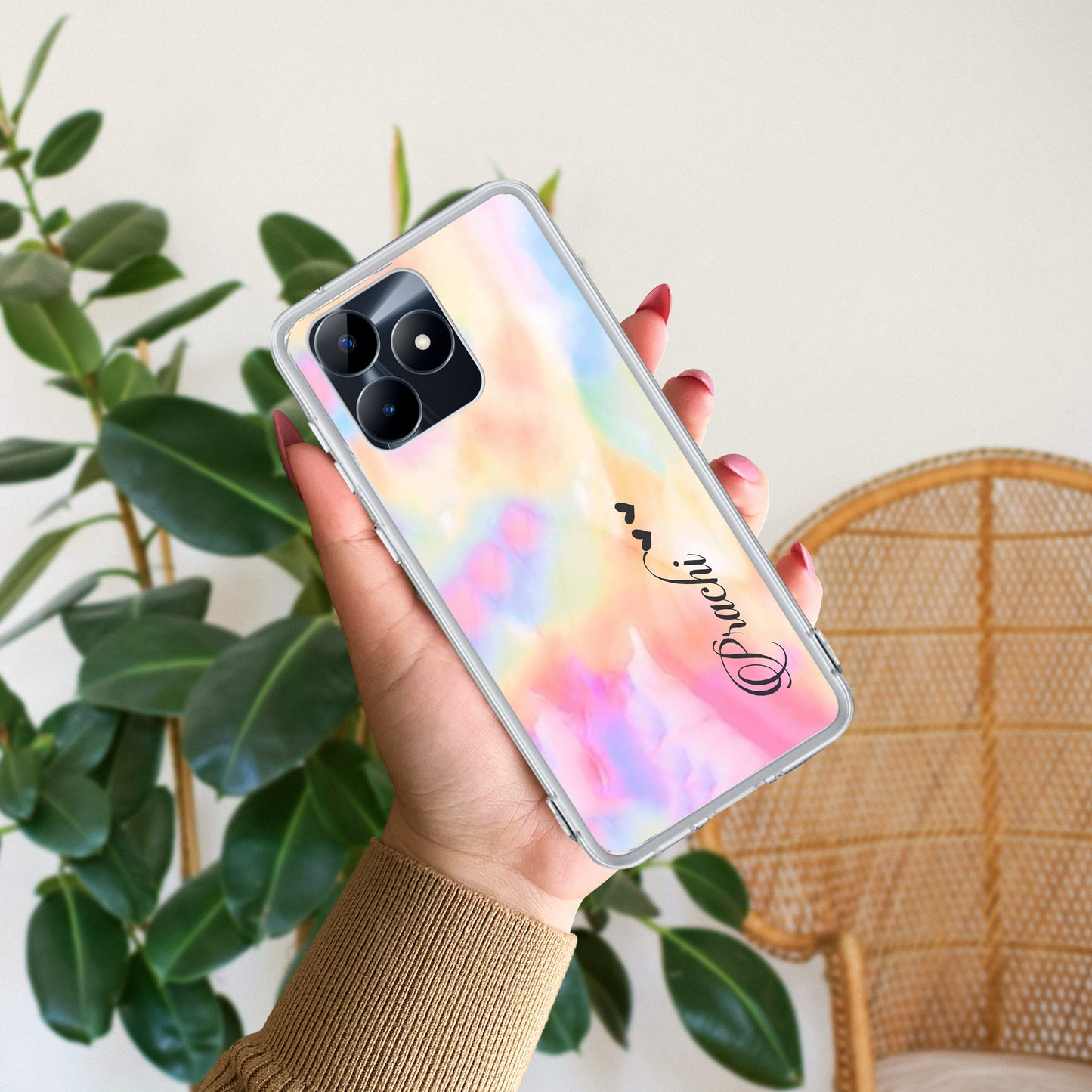 Customized Rainbow Silicon Case For Realme/Narzo ShopOnCliQ