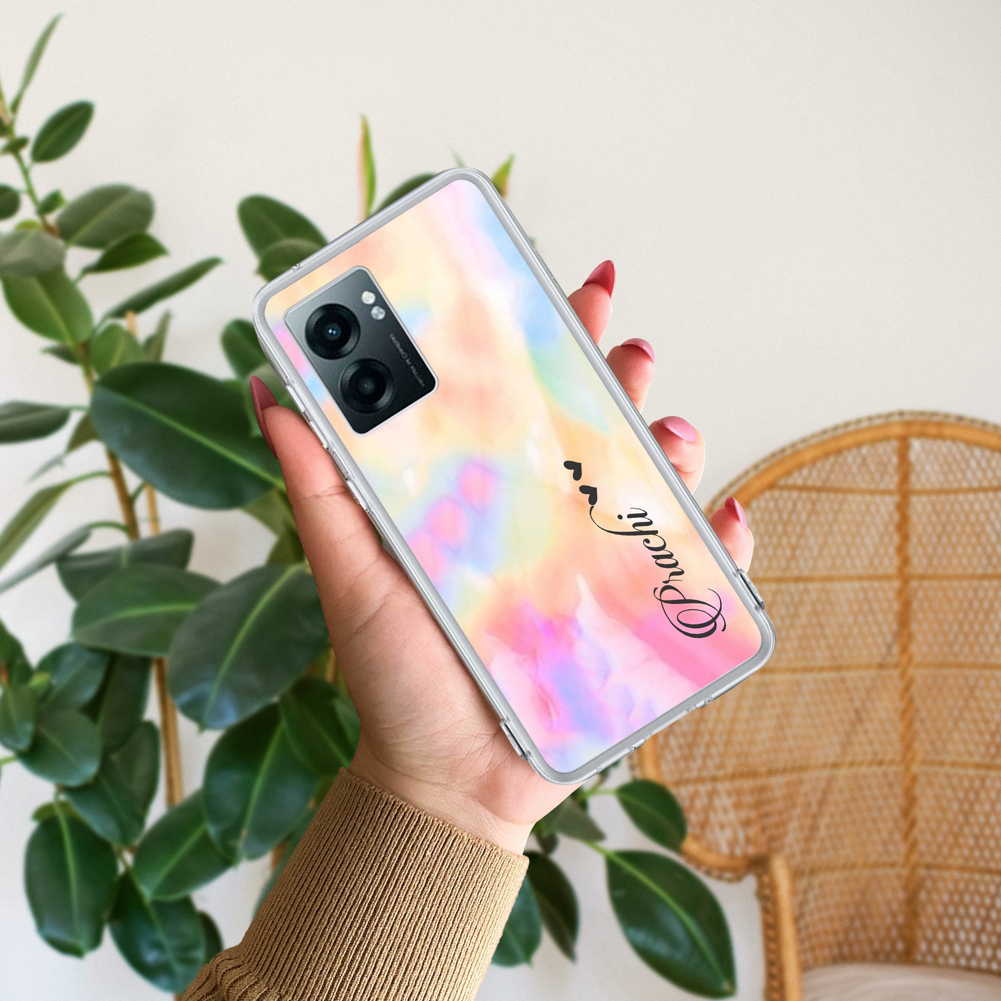 Customized Rainbow Silicon Case For Realme/Narzo ShopOnCliQ