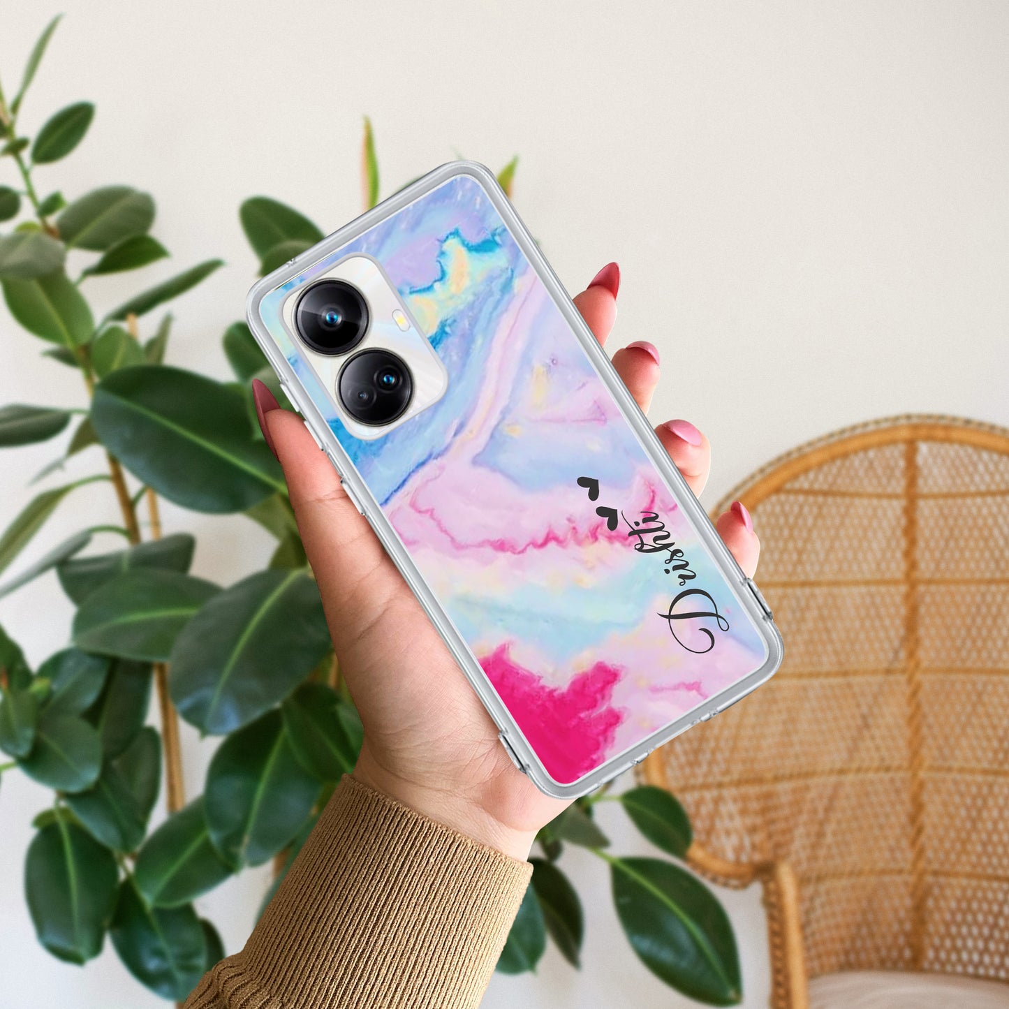 Customized Rainbow Silicon Case For Realme/Narzo ShopOnCliQ