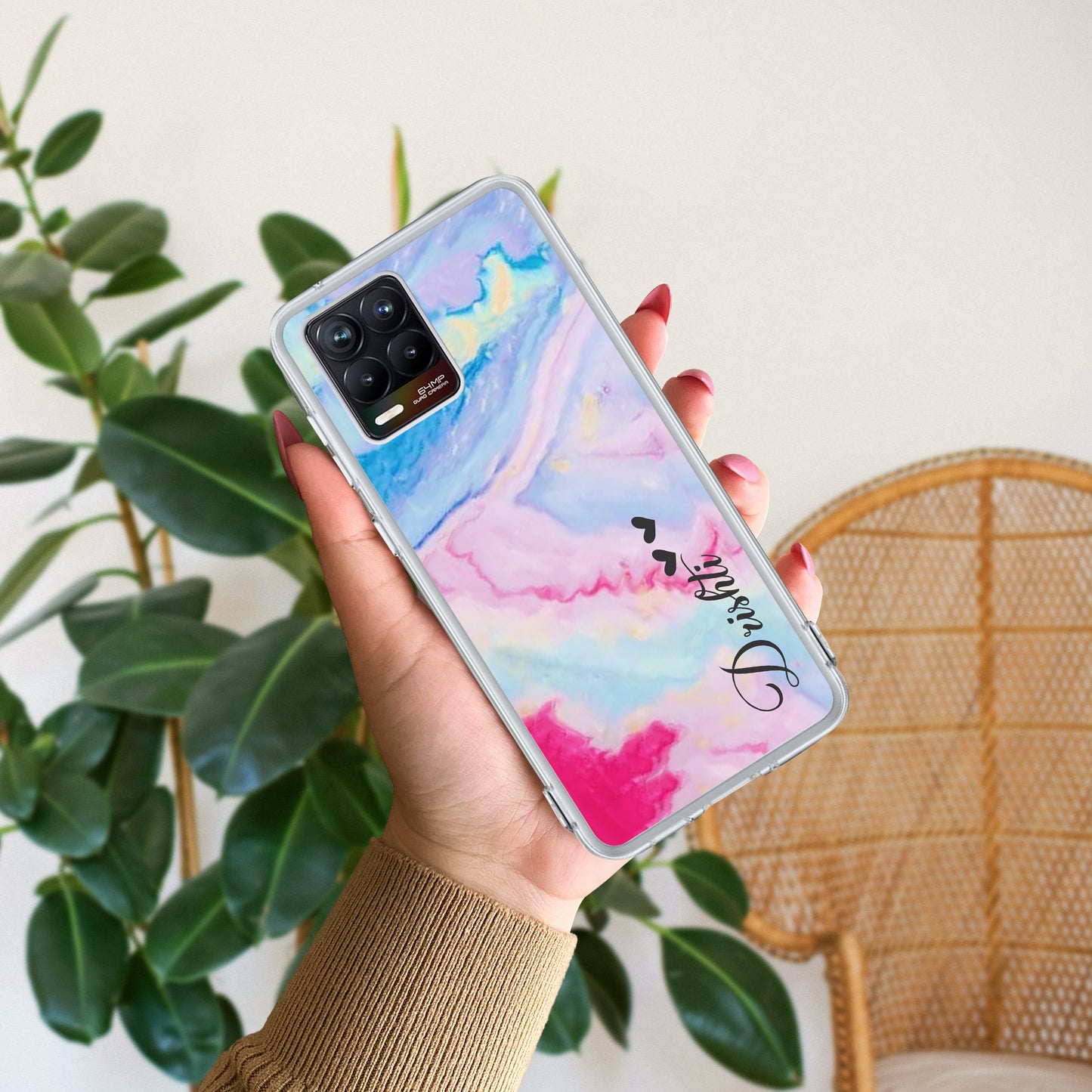 Customized Rainbow Silicon Case For Realme/Narzo ShopOnCliQ