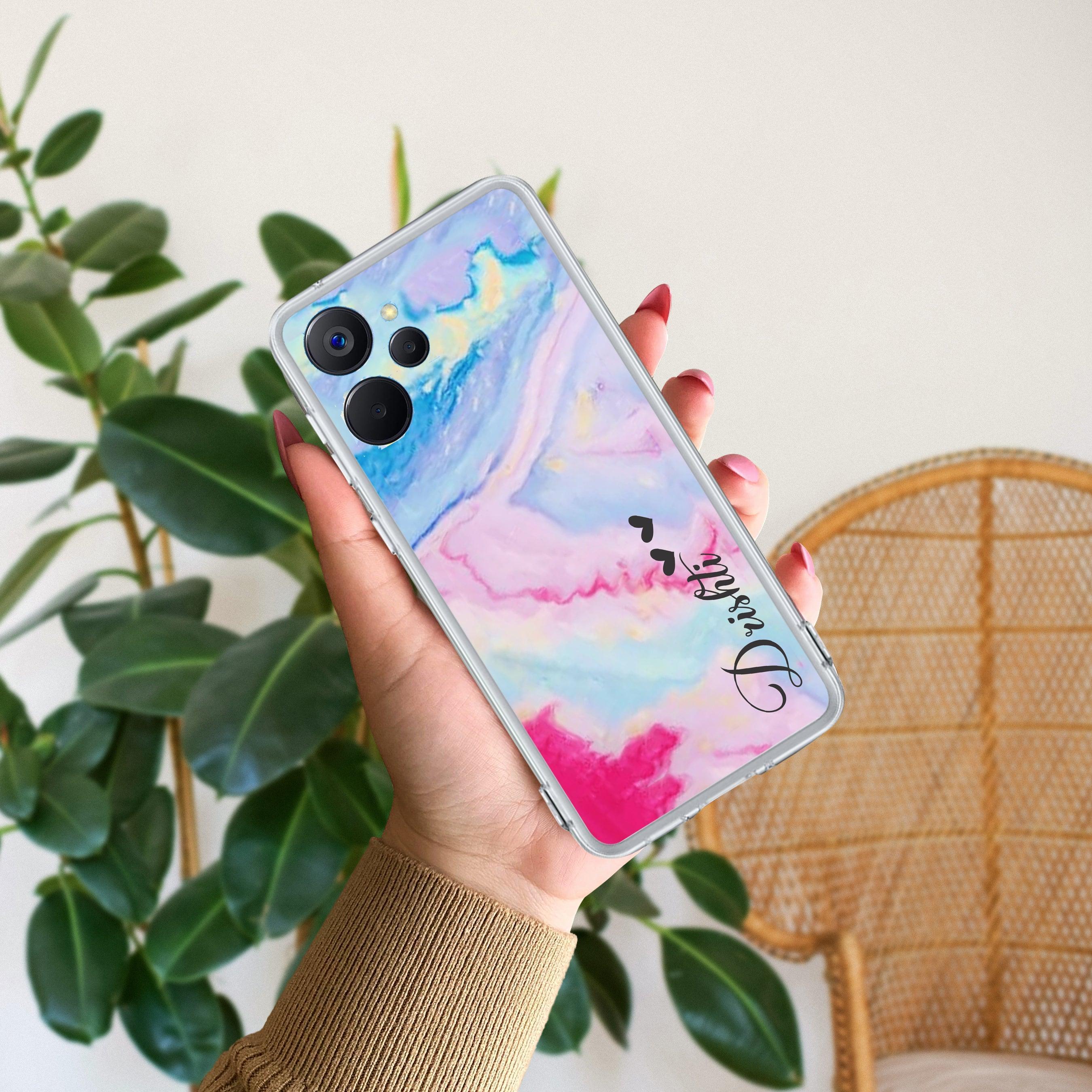 Customized Rainbow Silicon Case For Realme C35 / Realme Narzo 50A Prime