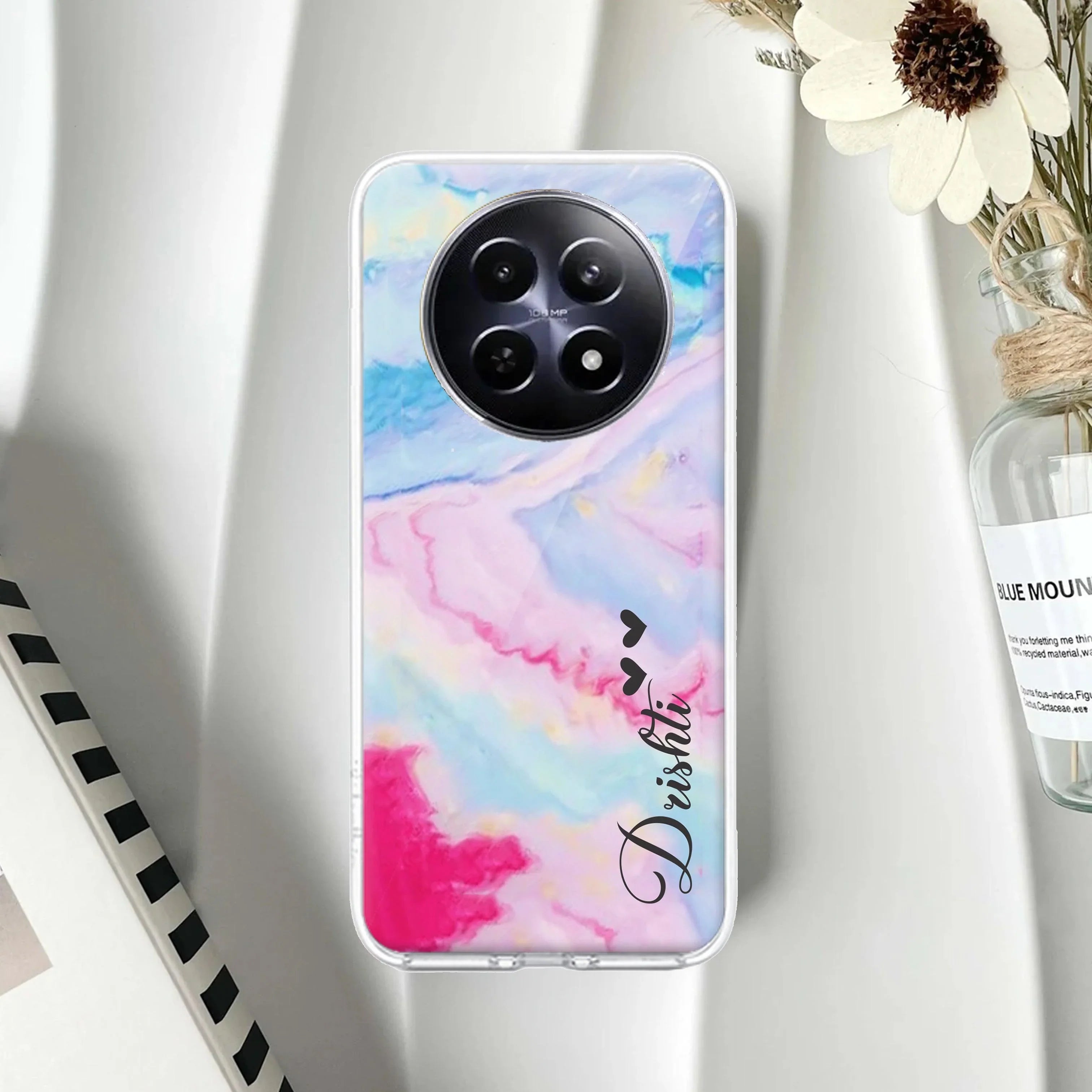Customized Rainbow Silicon Case For Realme Narzo 70x 5G