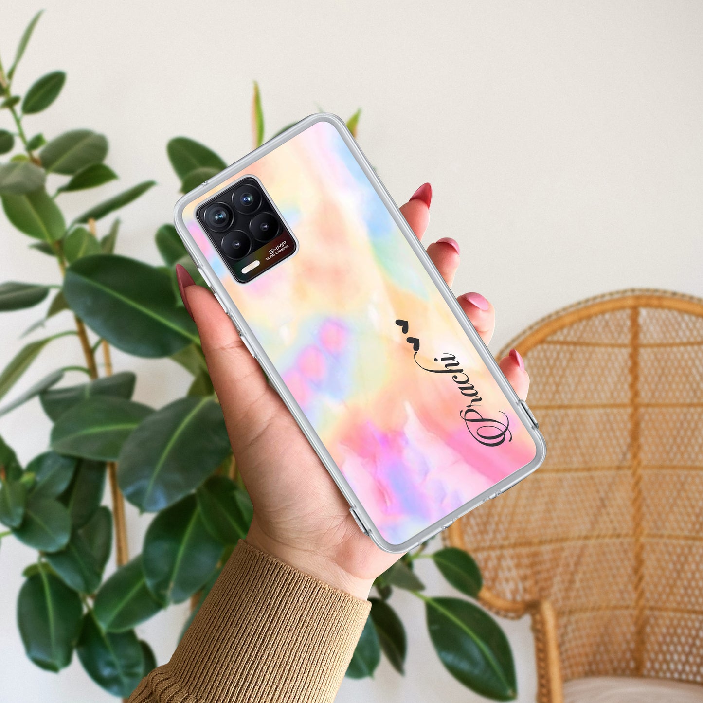 Customized Rainbow Silicon Case For Realme/Narzo ShopOnCliQ