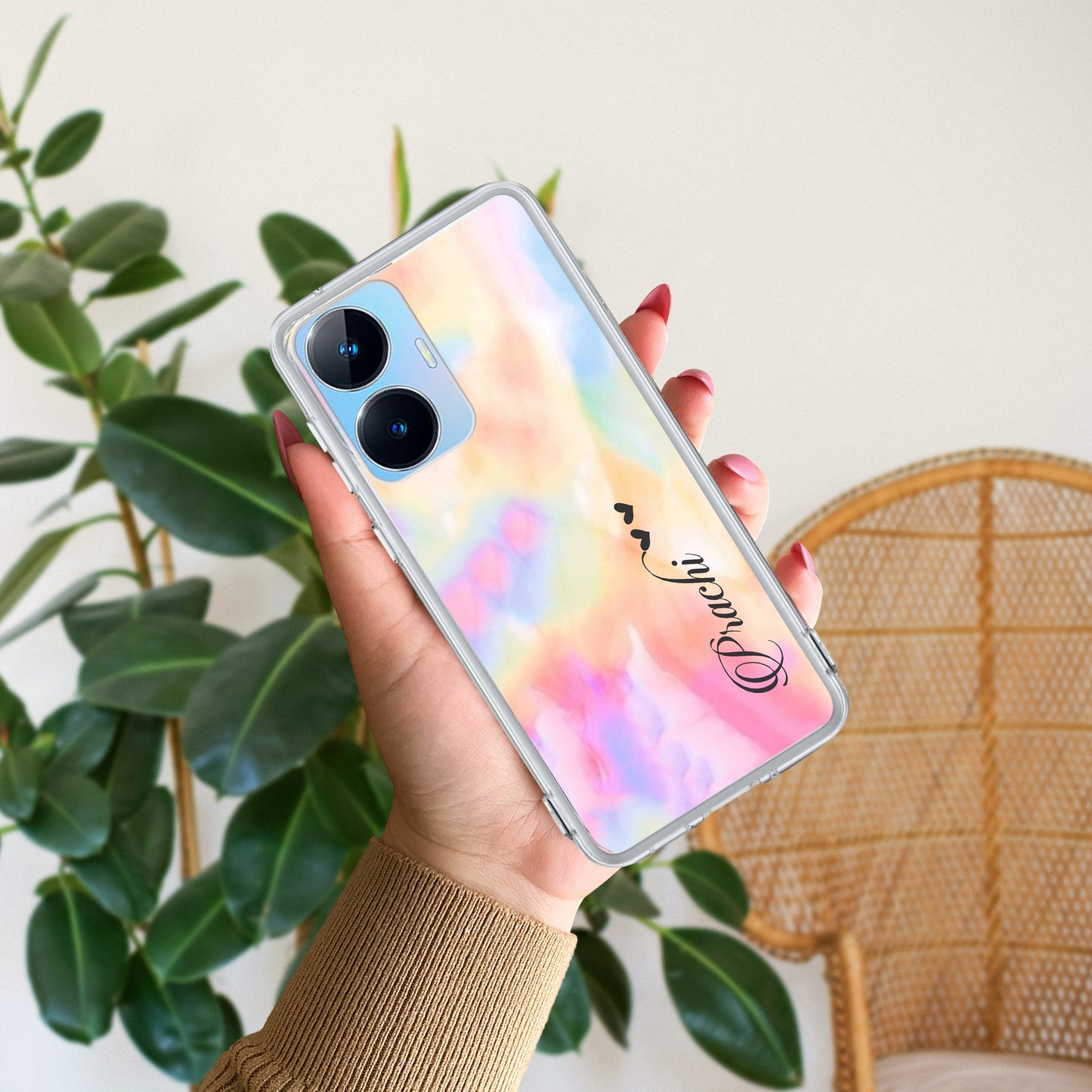 Customized Rainbow Silicon Case For Realme/Narzo ShopOnCliQ