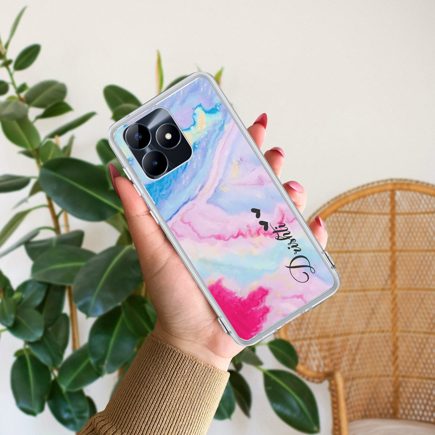 Customized Rainbow Silicon Case For Realme/Narzo ShopOnCliQ