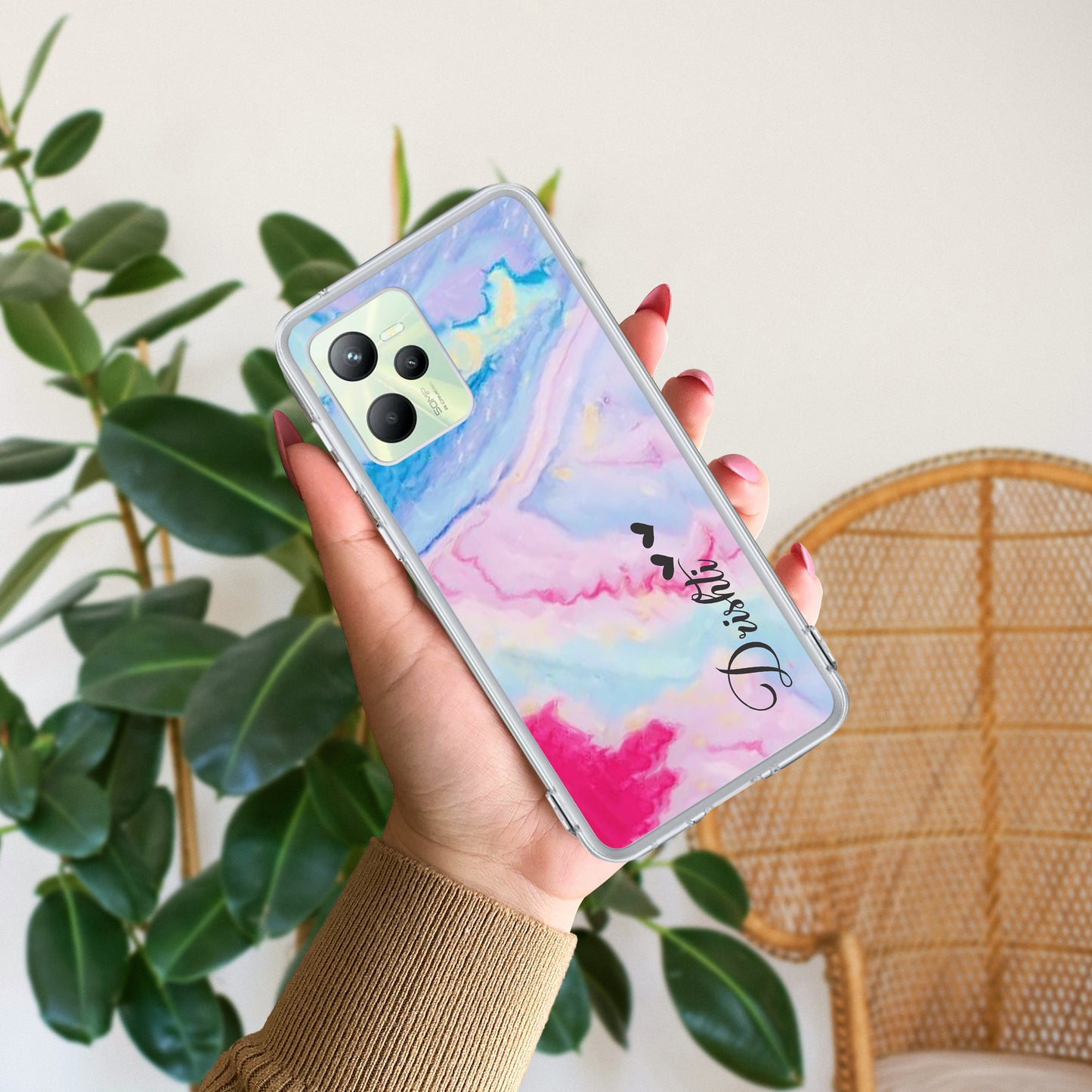 Customized Rainbow Silicon Case For Realme/Narzo ShopOnCliQ