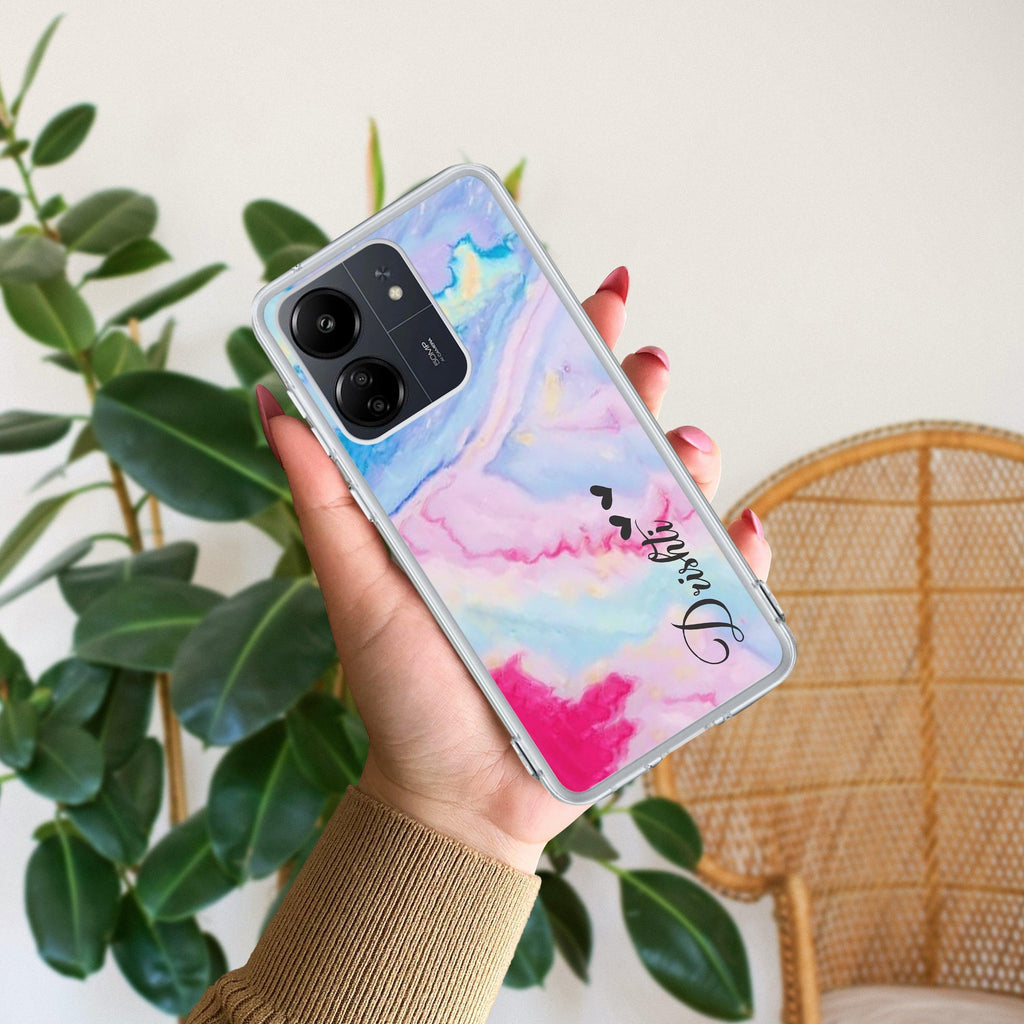 Customized Rainbow Silicon Case For Redmi 13C 4G
