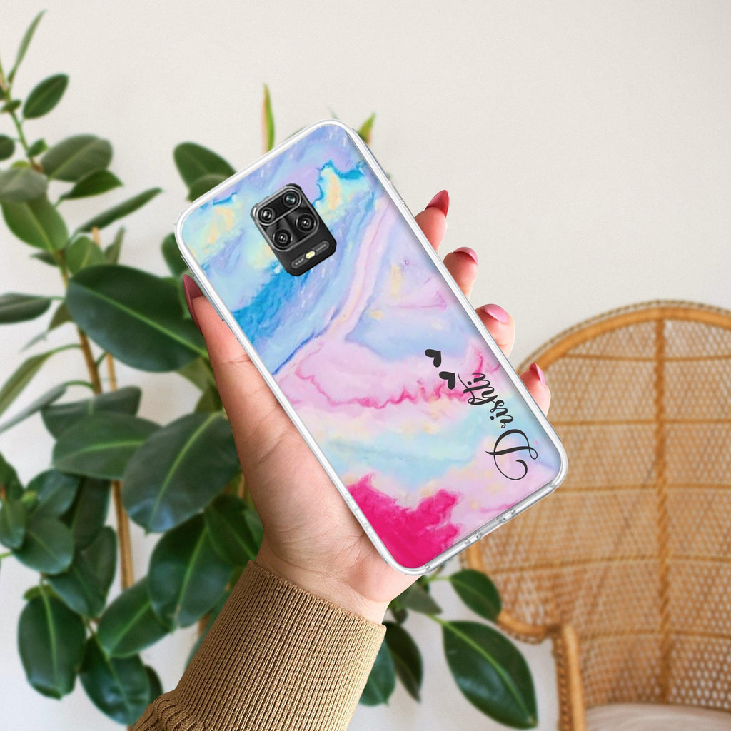Customized Rainbow Silicon Case For Redmi 9 Prime
