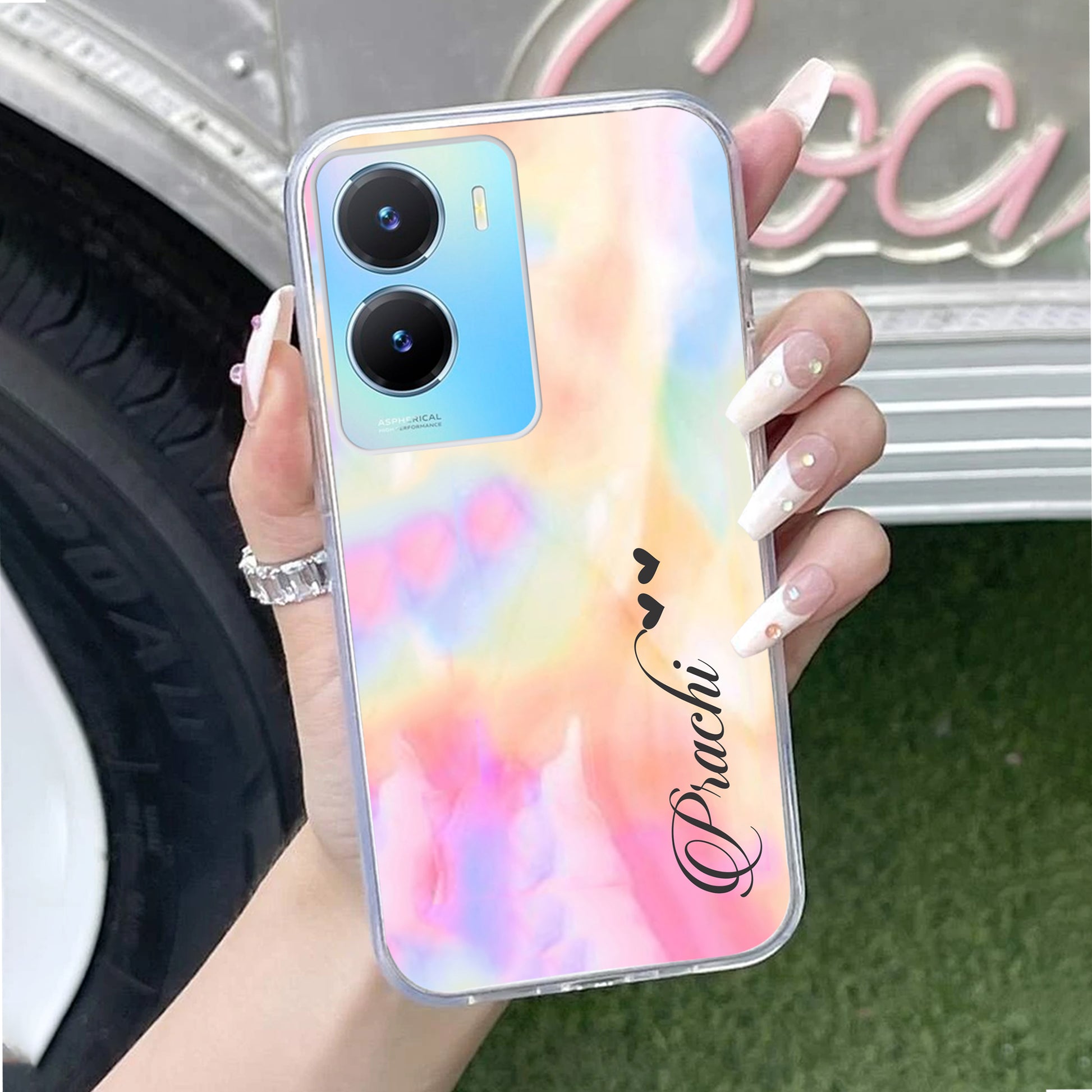 Customized Rainbow Silicon Case For Vivo ShopOnCliQ