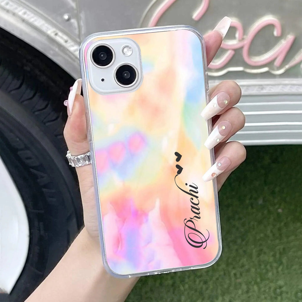 Customized Rainbow V2 Silicon Case For iPhone 15 Plus