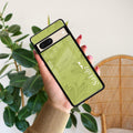 Customized luxury Mint Green leaves Glossy Metal Case Cover For Google - ShopOnCliQ