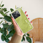 Customized luxury Mint Green leaves Anti Yellow Case For OnePlus 10T 5G
