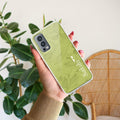 Customized luxury Mint Green leaves Anti Yellow Case For OnePlus Nord 2 5G