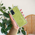 Customized luxury Mint Green leaves Anti Yellow Case For Oppo A16